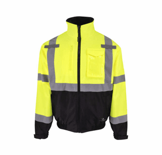Radians 3-in-1 Class 3 Hi-Vis Soft Shell Bomber Jacket with Inner Heated Vest