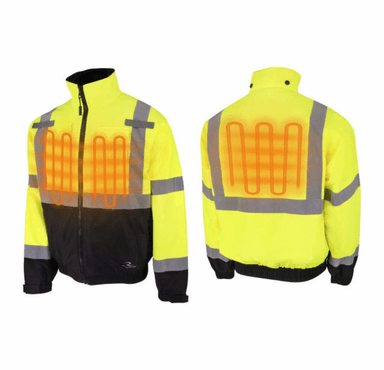 Radians 3-in-1 Class 3 Hi-Vis Soft Shell Bomber Jacket with Inner Heated Vest