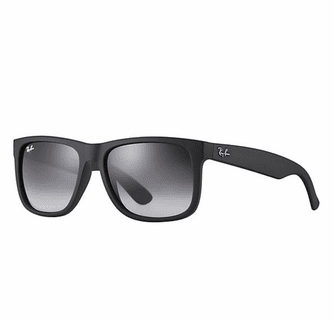 Ray-Ban Justin Classic Sunglasses with Black Frame/Grey Gradient