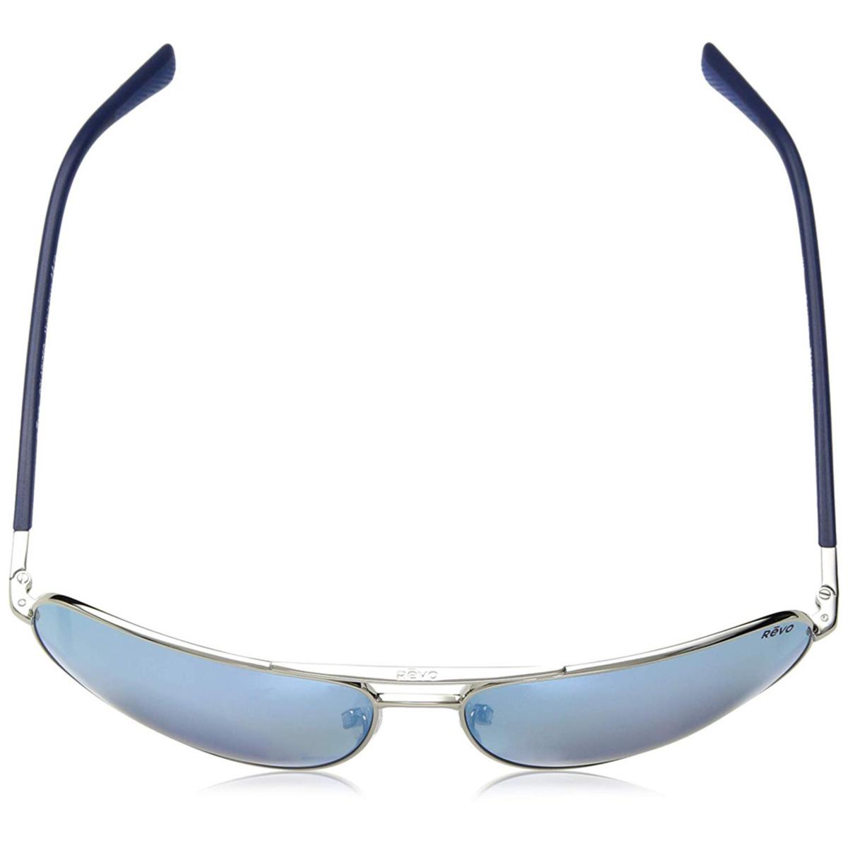 Revo Men's Tarquin Aviator Sunglasses Blue Water Lens with Chrome Frame