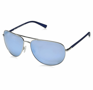 Revo Men's Tarquin Aviator Sunglasses Blue Water Lens with Chrome Frame