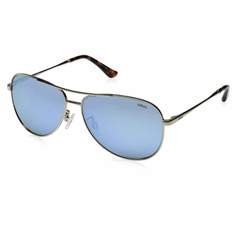 Revo Women's Relay Aviator Sunglasses Blue Water Lens with Gold Frame