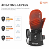 Savior Heat Heated Ski Mittens 2.0 with Upgraded Bluetooth Control