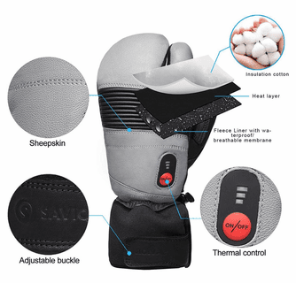 Savior Heat Unisex Battery Heated Ski Mittens