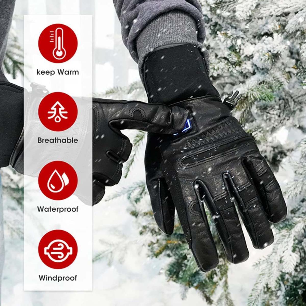 heated windproof gloves