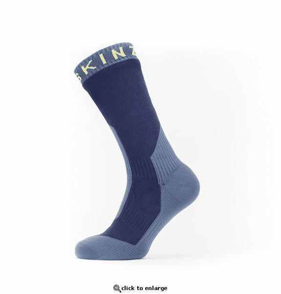 Sealskinz Men's Waterproof Extreme Cold Weather Mid Length Socks (Black M)