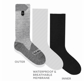 SealSkinz Nordelph Waterproof Warm Weather Soft Touch Mid Length Socks