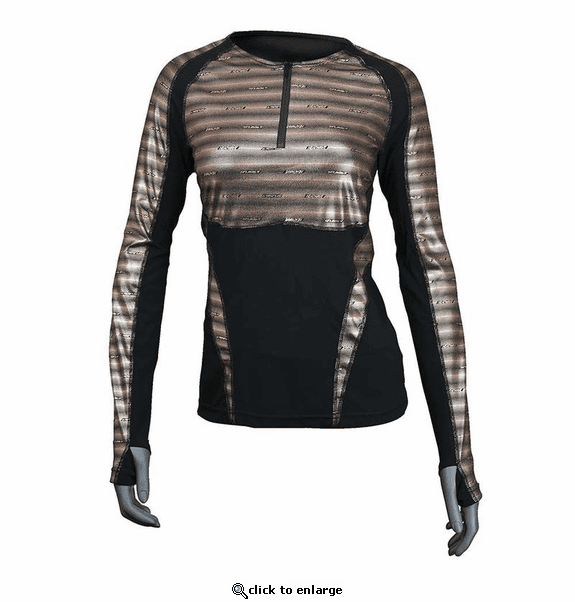 Seirus Women's Heatwave Mapped Base Layer Long Sleeve 1/4 Zip Top