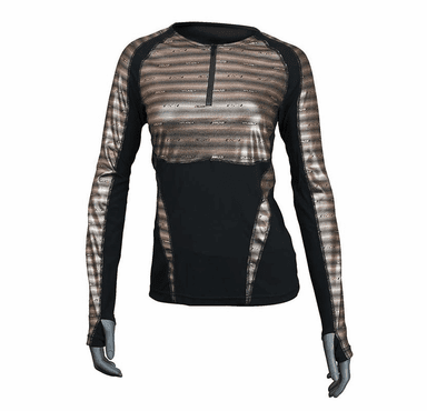 Seirus Women's Heatwave Mapped Base Layer Long Sleeve 1/4 Zip Top