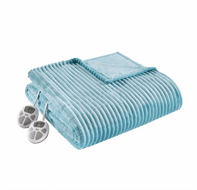 Serta Heated Corded Plush Blanket - Queen