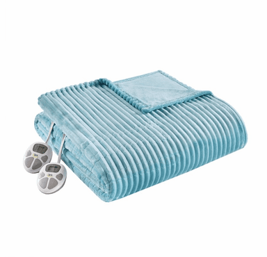 Serta Heated Corded Plush Blanket - Twin