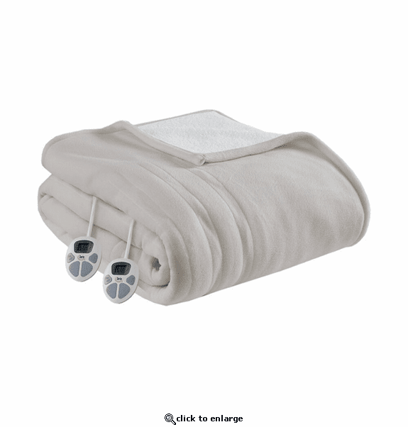Serta Heated Fleece to Sherpa Blanket - Full / Queen