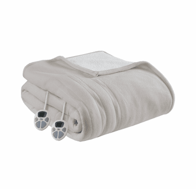 Serta Heated Fleece to Sherpa Blanket - Full / Queen