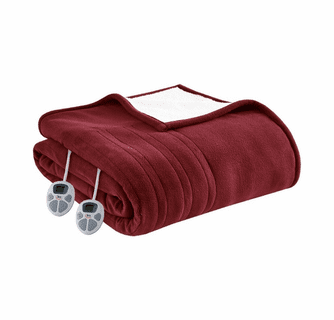 Serta Heated Fleece to Sherpa Blanket - Full / Queen