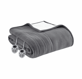 Serta Heated Fleece to Sherpa Blanket - Full / Queen
