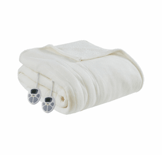 Serta Heated Fleece to Sherpa Blanket - Full / Queen