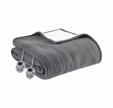 Serta Heated Fleece to Sherpa Blanket - King