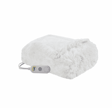 Serta Heated Malea Shaggy Faux Fur Throw - 50"Wx60"L
