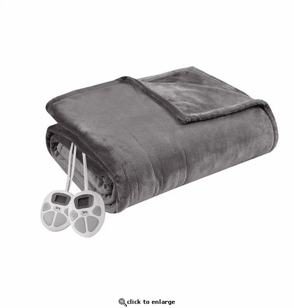 Serta Heated Plush Blanket - Full