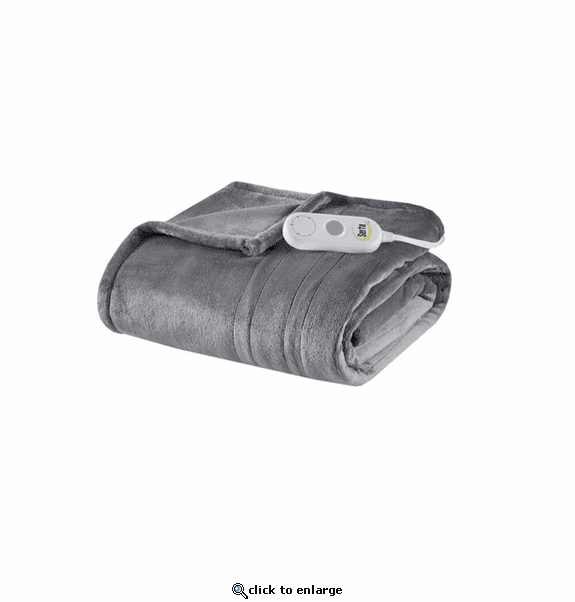 Serta Heated Plush Throw - 50