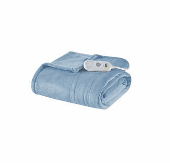Serta Heated Plush Throw - 50"Wx60"L