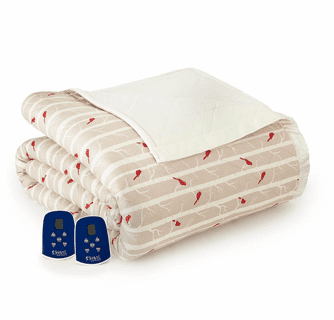 Shavel Micro Flannel Electric Heated Blanket - King