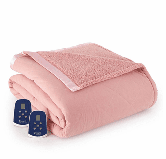 Shavel Micro Flannel Electric Heated Sherpa Blanket - Full