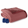 Shavel Micro Flannel Electric Heated Ultra Velvet Blanket - King