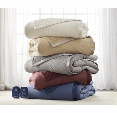 Shavel Micro Flannel Electric Heated Ultra Velvet Blanket - King