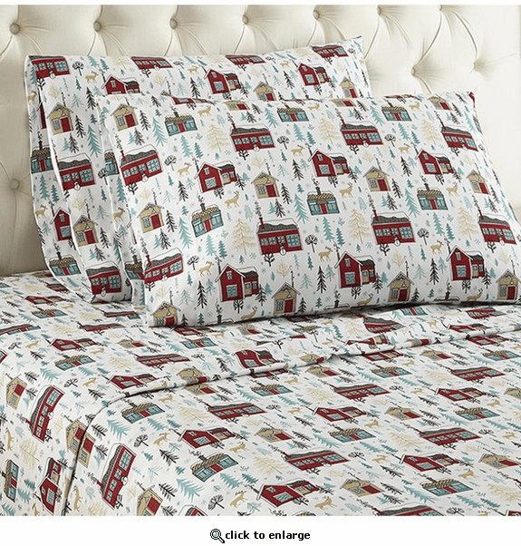 Shavel Micro Flannel Print Sheet Set - Twin