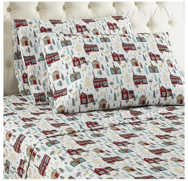 Shavel Micro Flannel Print Sheet Set - Twin