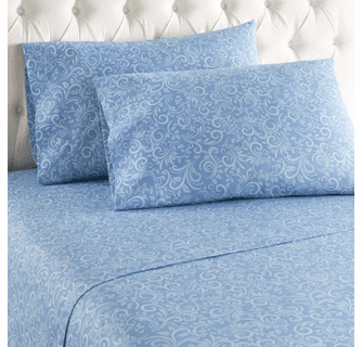 Shavel Micro Flannel Printed Deep-Pocket Sheet Set - Cal King
