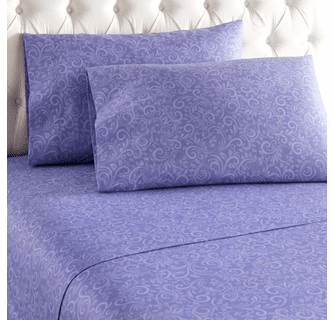 Shavel Micro Flannel Printed Deep-Pocket Sheet Set - Cal King