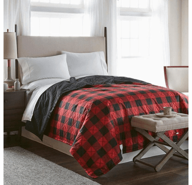 Shavel Micro Flannel The Original 7 Layers of Warmth Electric Blanket - Full/Buffalo Check Red