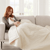 Shavel Micro Flannel The Premier Reverse to Ultra Velvet Heated Throw/Twin - Oversized 62