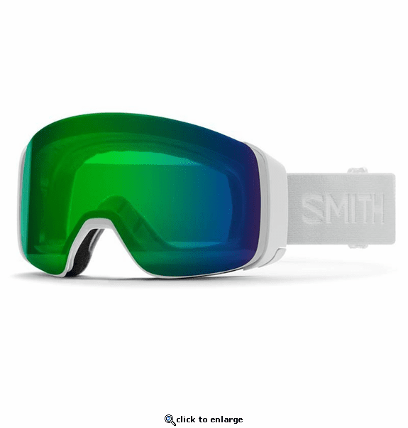 Smith Optics 4D MAG Goggles ChromaPop Everyday Green - White Vapor Frame