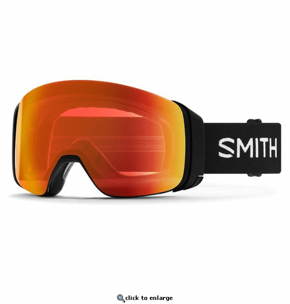 Smith Optics 4D MAG Goggles ChromaPop Everyday Red Mirror - Black Frame