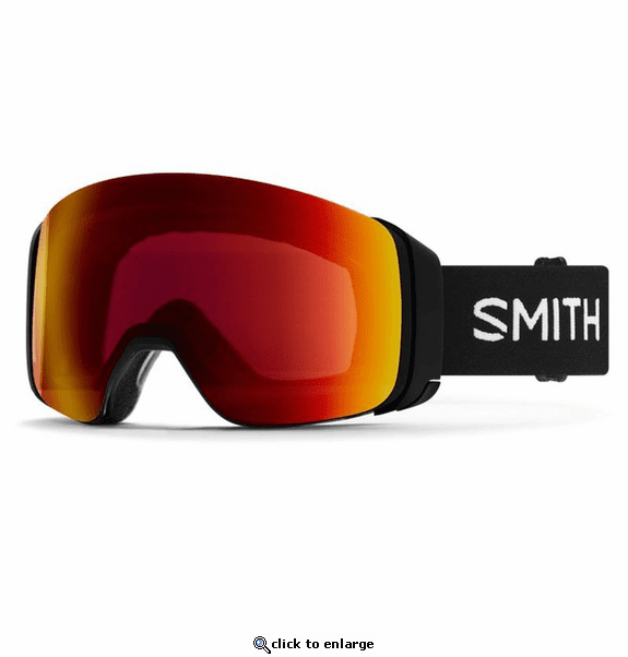 Smith Optics 4D MAG Goggles ChromaPop Sun Red Mirror - Black Frame