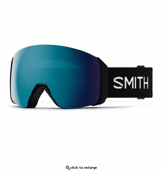 Smith Optics 4D Mag XL Goggles ChromaPop Sun Blue Mirror - Black Frame