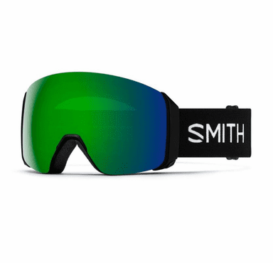 Smith Optics 4D Mag XL Goggles ChromaPop Sun Green Mirror - Black Frame