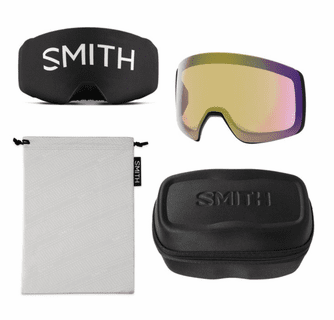 Smith Optics 4D Mag XL Goggles ChromaPop Sun Red Mirror - Black Frame
