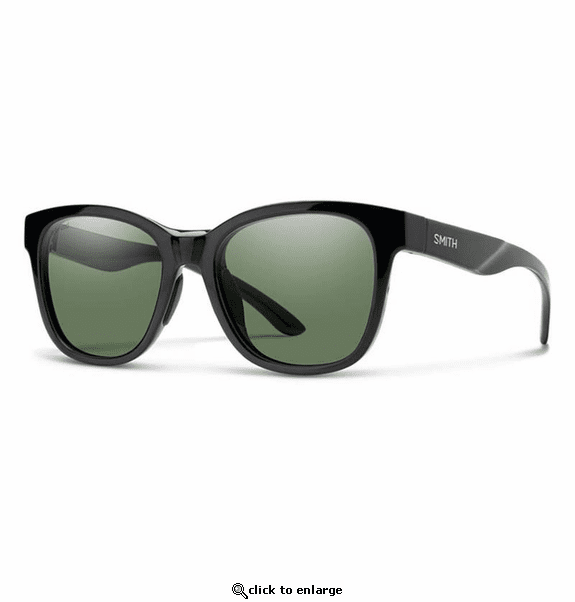 Smith Optics Caper Sunglasses Polarized Gray Green - Black Frame