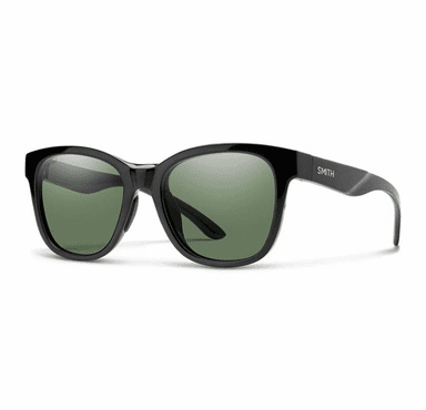 Smith Optics Caper Sunglasses Polarized Gray Green - Black Frame