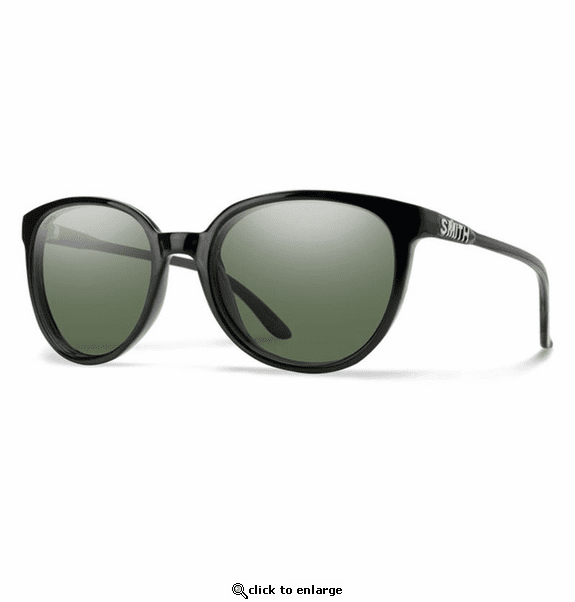 Smith Optics Cheetah Sunglasses ChromaPop Polarized Gray Green - Black Frame