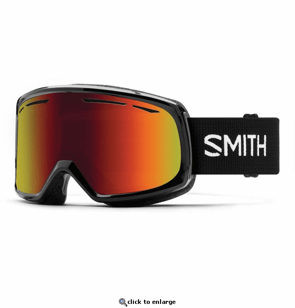 Smith Optics Drift Goggles Red Sol-X Mirror - Black Frame