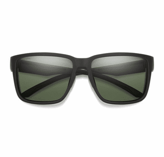 Smith Optics Emerge Sunglasses ChromaPop Polarized Gray Green Mirror - Matte Black Frame