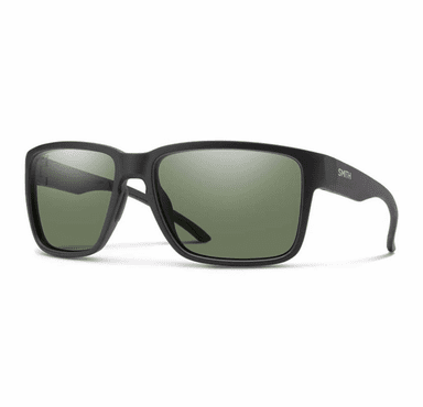 Smith Optics Emerge Sunglasses ChromaPop Polarized Gray Green Mirror - Matte Black Frame