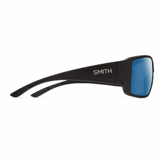 Smith Optics Guide's Choice Sunglasses ChromaPop Glass Polarized Blue Mirror - Matte Black Frame