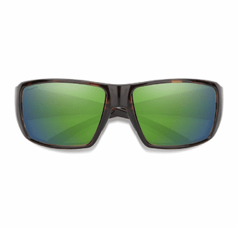 Smith Optics Guide's Choice Sunglasses ChromaPop Glass Polarized Green Mirror - Tortoise Frame