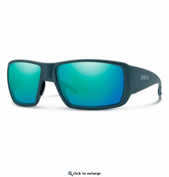 Smith Optics Guide's Choice XL Sunglasses ChromaPop Glass Polarized Opal Mirror - Matte Pacific Frame